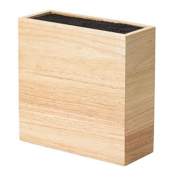 Continenta C3314 - Suporte para facas com inserção flexível 22x9x21,5 cm borracha de figueira