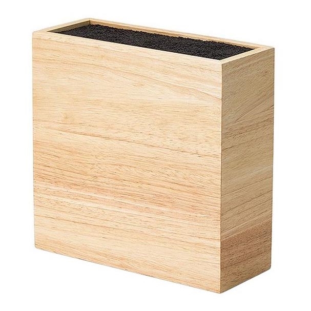 Continenta C3314 - Suporte para facas com inserção flexível 22x9x21,5 cm borracha de figueira