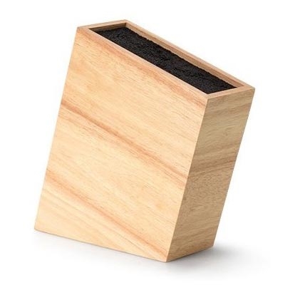 Continenta C3316 - Suporte para facas com encaixe flexível 22x22 cm borracha de figueira