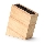 Continenta C3316 - Suporte para facas com encaixe flexível 22x22 cm borracha de figueira