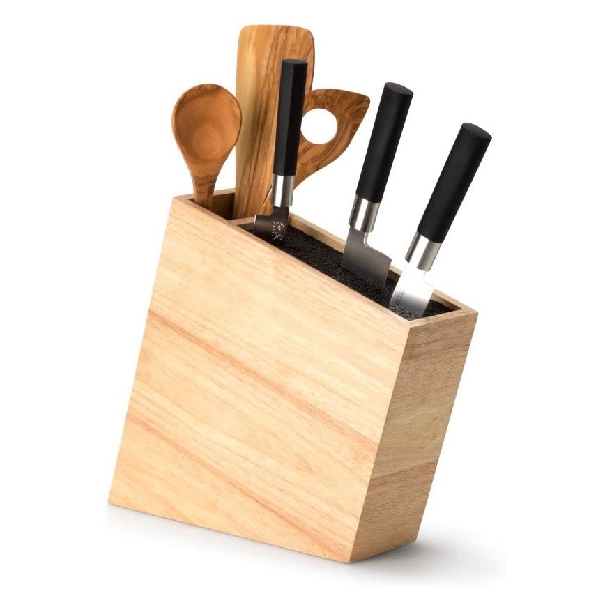 Continenta C3317 - Suporte para facas com inserção flexível e compartimento 31x9x28 cm