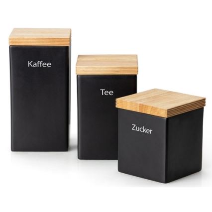 Continenta C3714 - Caixa para alimentos em cerâmica com tampa 10x10x20,5 cm