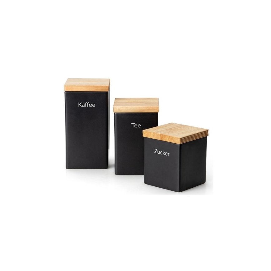 Continenta C3714 - Caixa para alimentos em cerâmica com tampa 10x10x20,5 cm