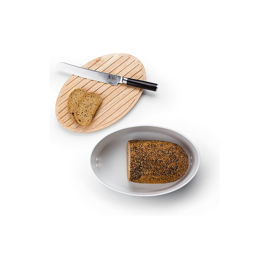 Continenta C3931 - Caixa de pão 27x20x13,5 cm borracha de figueira