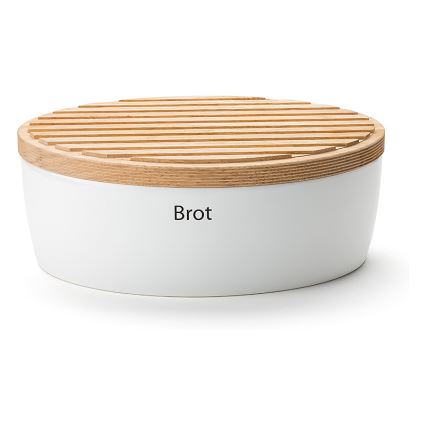 Continenta C3931 - Caixa de pão 27x20x13,5 cm borracha de figueira