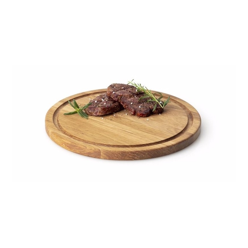 Continenta C4105 - Tábua para servir bifes d. 28 cm de carvalho