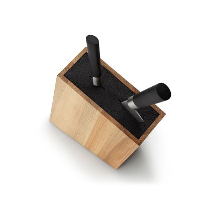 Continenta C4150 - Suporte para facas com encaixe flexível 18x28,5 cm carvalho