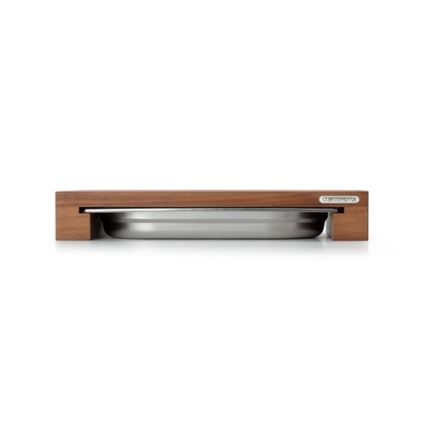 Continenta C4210 - Tábua de cortar de cozinha com tigela 39x27 cm de nogueira