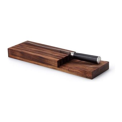 Continenta C4873 - Organizador de facas 39x11x3,5 cm acacia