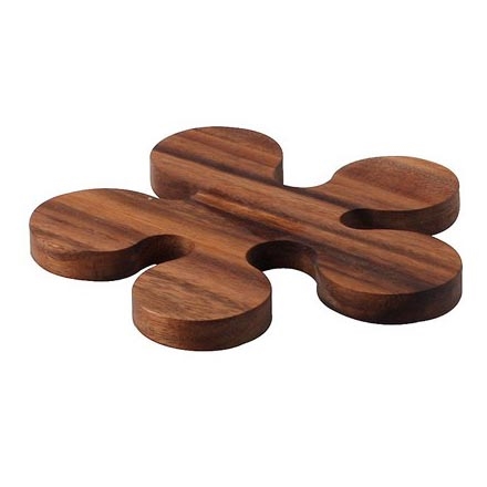 Continenta C4881 - Tapete de madeira para uma panela 16x1,2 cm acacia