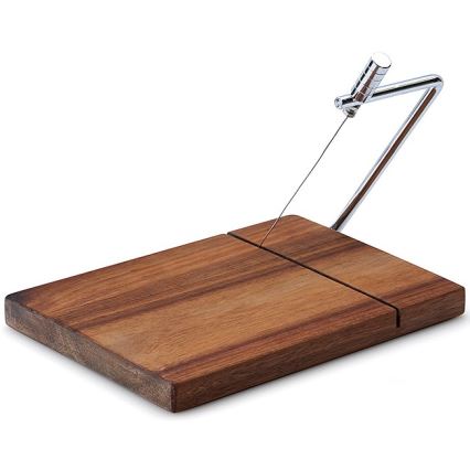 Continenta C4892 - Tábua de cortar de cozinha para cortar queijo 24x17,5 cm acácia