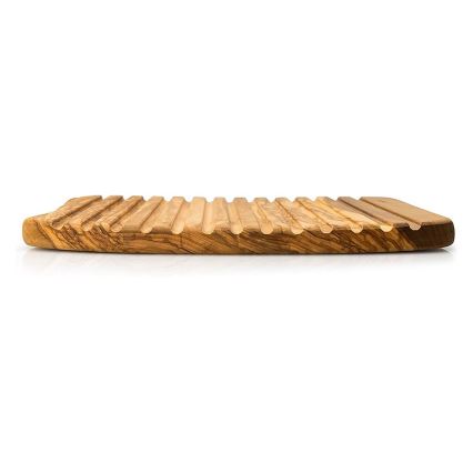 Continenta C4990 - Tábua de cortar pão de cozinha 37x25 cm madeira de oliveira