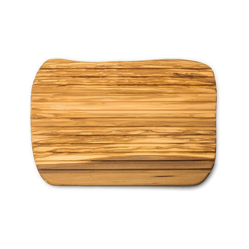 Continenta C4990 - Tábua de cortar pão de cozinha 37x25 cm madeira de oliveira