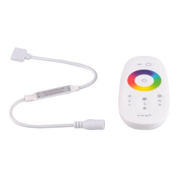 Controlo remoto para tiras LED RGBW 12-24V 2,4GHz + interruptor