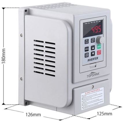 Conversor de frequência para motores trifásicos 230V/12A