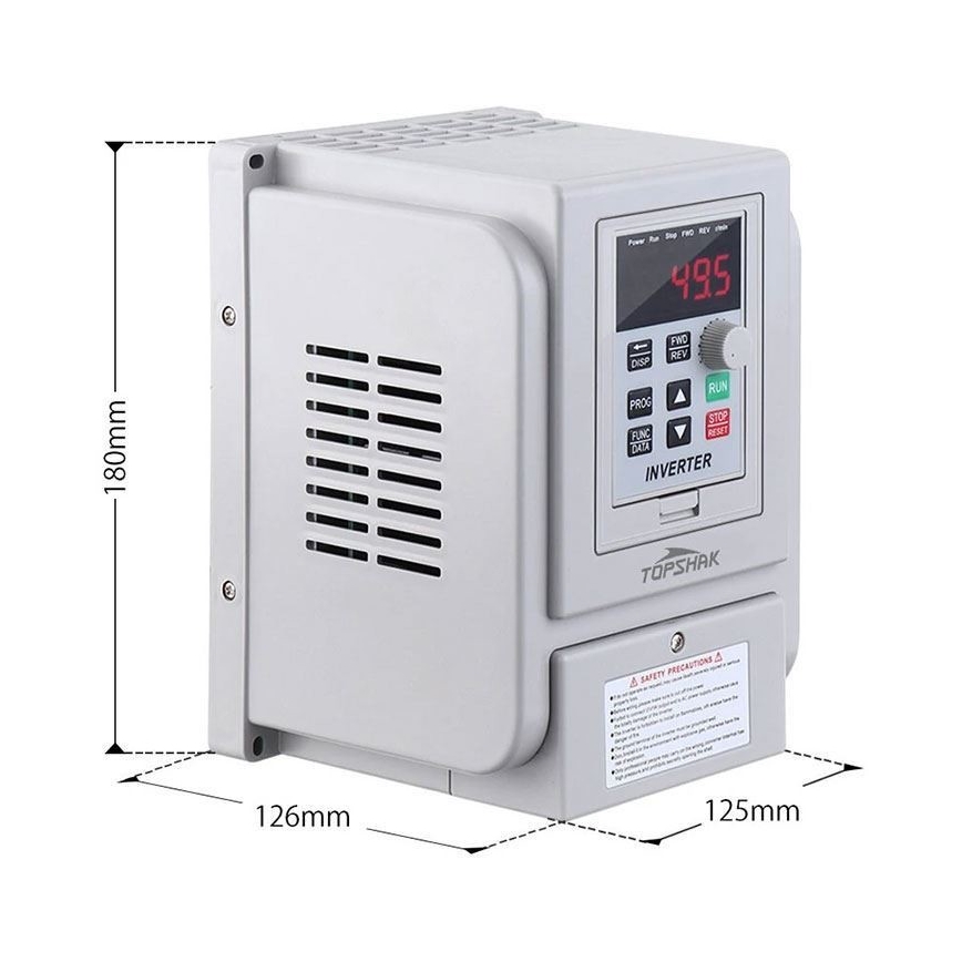 Conversor de frequência para motores trifásicos 230V/12A
