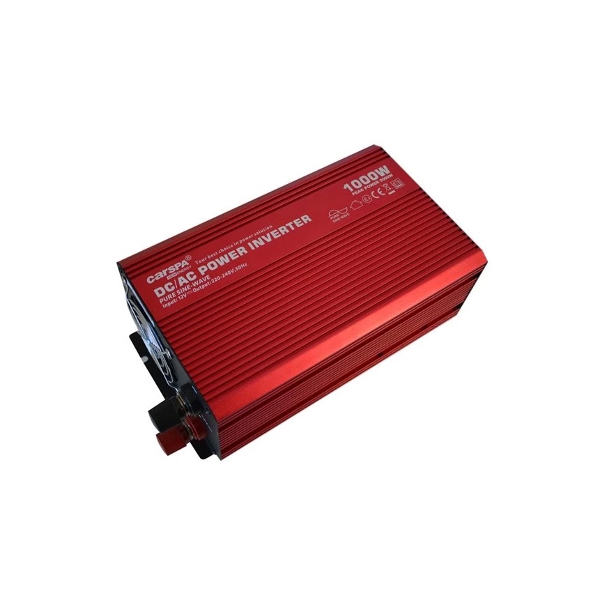 Conversor de voltagem CARSPA 1000W/12/230V + USB