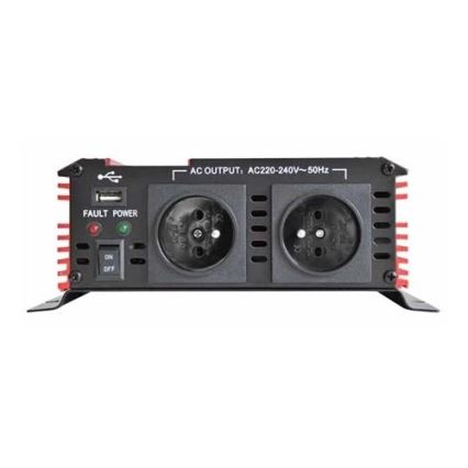 Conversor de voltagem CARSPA 1000W/24/230V + USB