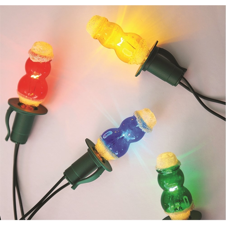 Cordão luminoso de Natal FIGURINE 12xE10/10,7m, Fabricado na República Checa