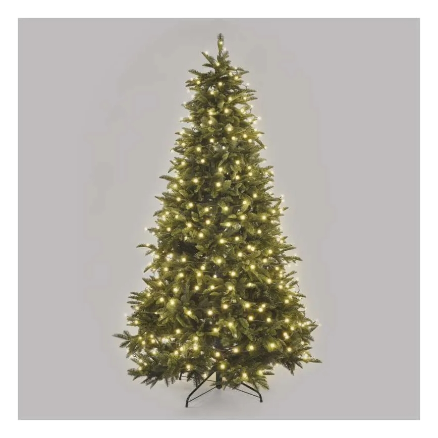 Cordão de luzes de Natal LED 480 LEDs/8 funções 53 m IP44 branco quente