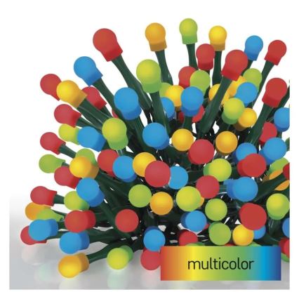 Cordão de luzes LED para Natal — 300 LEDs / 8 funções, 35 m, IP44, branco quente