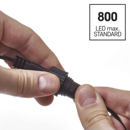 Corrente de Natal exterior LED 100xLED/15m IP44 branco frio