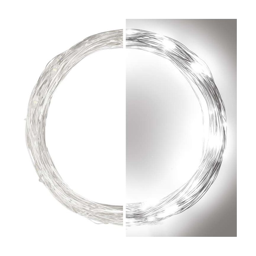 Corrente de Natal exterior LED 100xLED/15m IP44 branco frio