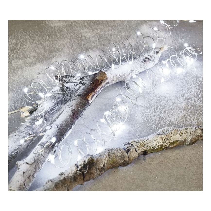 Corrente de Natal exterior LED 100xLED/15m IP44 branco frio