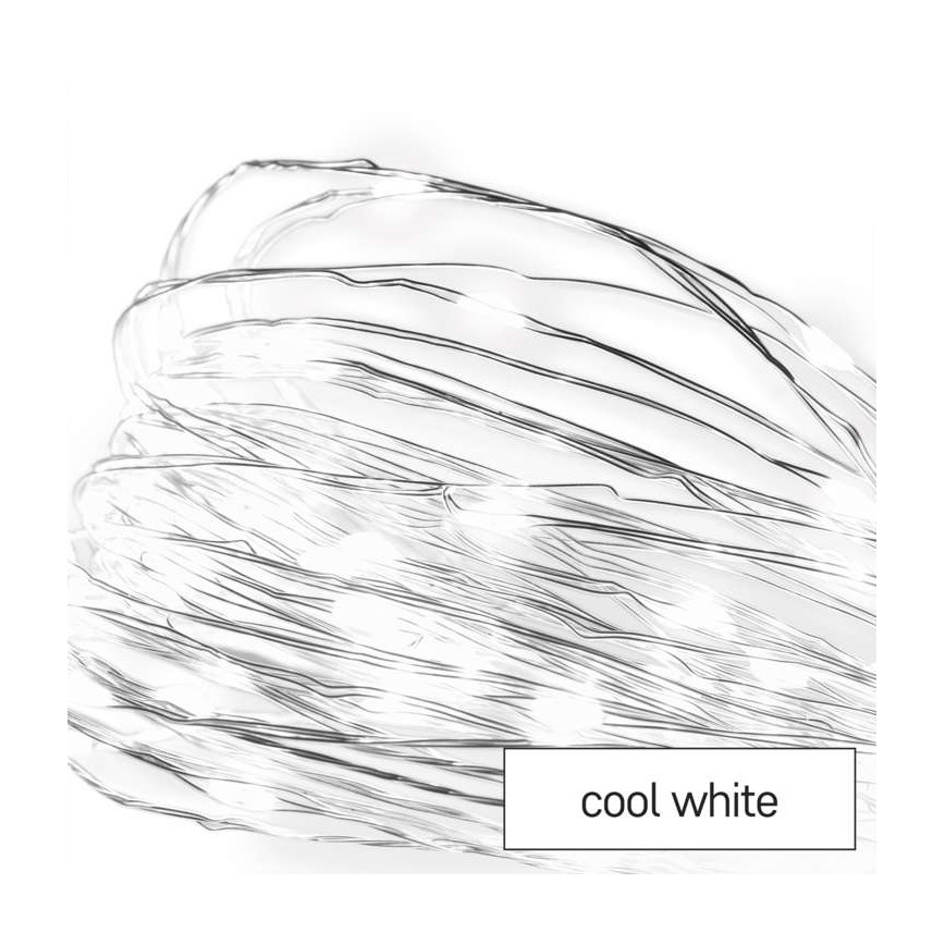 Corrente de Natal exterior LED 100xLED/15m IP44 branco frio