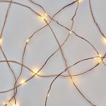 Corrente de Natal exterior LED 100xLED/15m IP44 branco quente