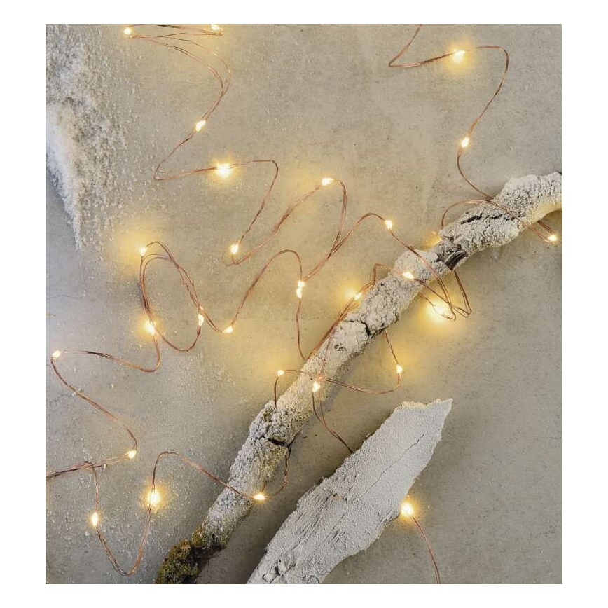Corrente de Natal exterior LED 100xLED/15m IP44 branco quente