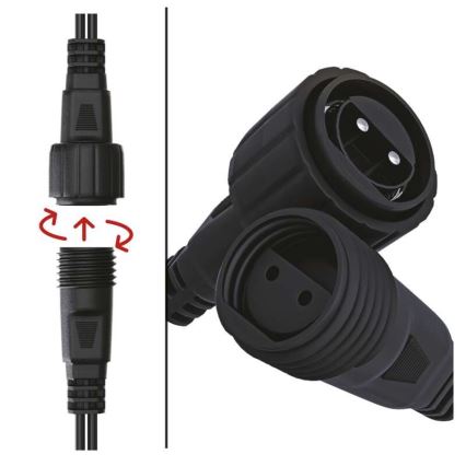 Corrente de Natal exterior LED 100xLED/15m IP44 multicolor