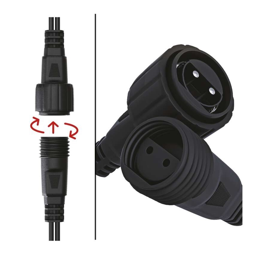 Corrente de Natal exterior LED 100xLED/15m IP44 multicolor