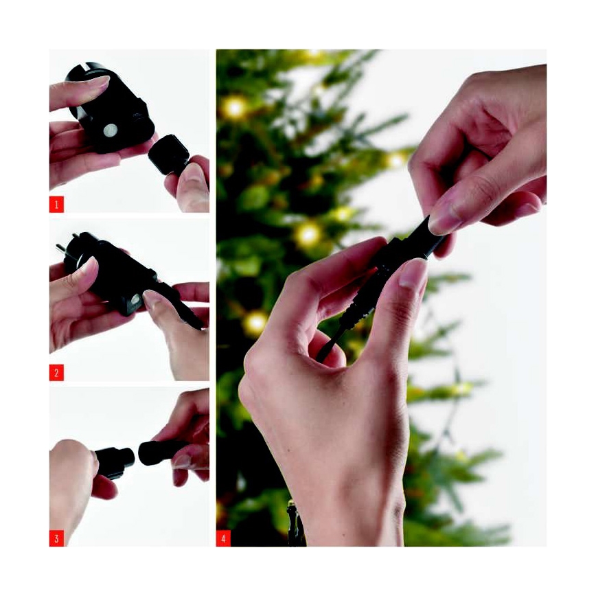 Corrente de Natal exterior LED 100xLED/15m IP44 multicolor