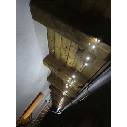 Corrente de Natal exterior LED 120xLED/17m IP44 branco frio