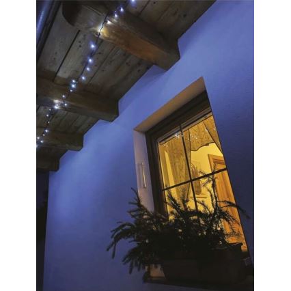 Corrente de Natal exterior LED 120xLED/17m IP44 branco frio