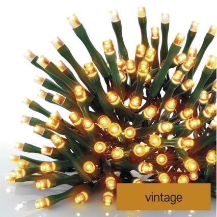 Corrente de Natal exterior LED 120xLED/17m IP44 vintage