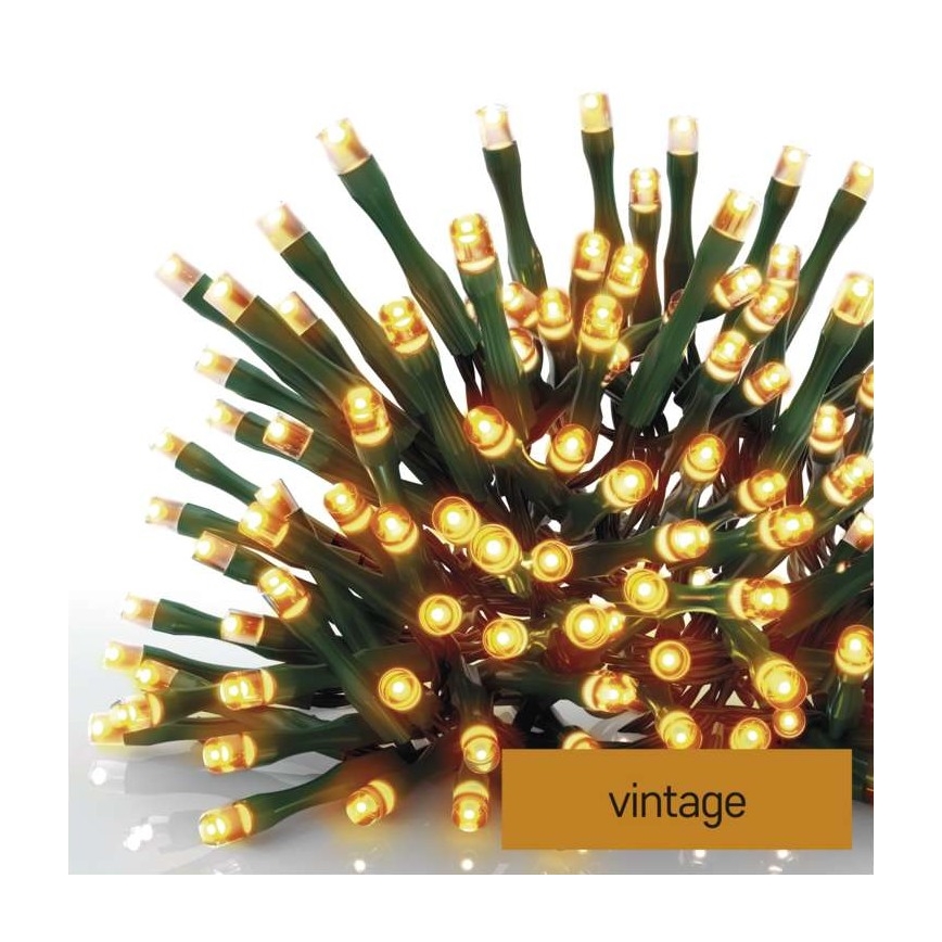 Corrente de Natal exterior LED 120xLED/17m IP44 vintage