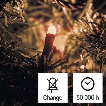 Corrente de Natal exterior LED 120xLED/17m IP44 vintage