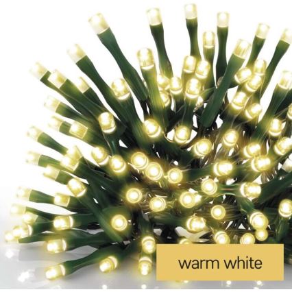 Corrente de Natal exterior LED 120xLED/8 modos 17m IP44 branco quente