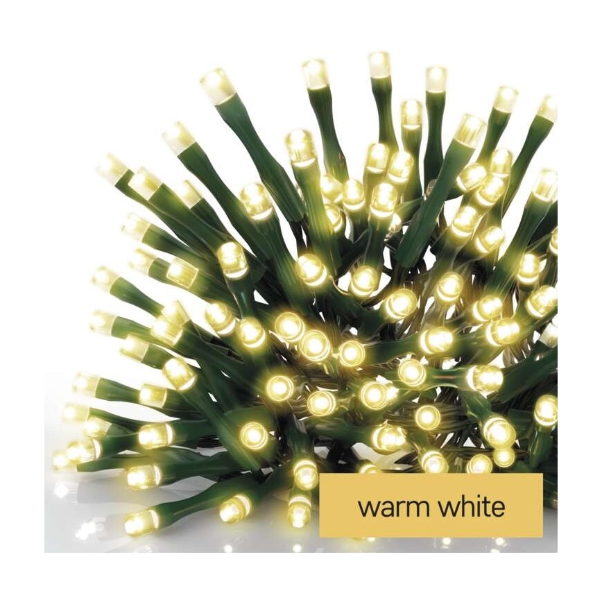 Corrente de Natal exterior LED 120xLED/8 modos 17m IP44 branco quente