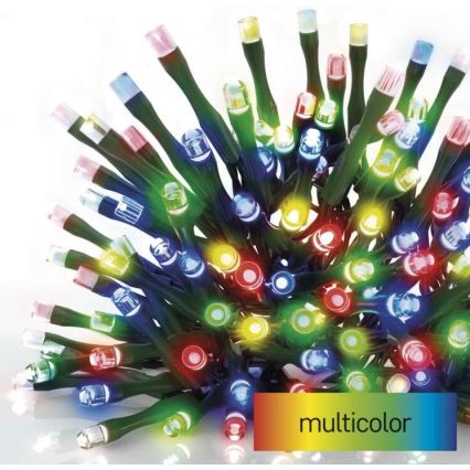 Corrente de Natal exterior LED 120xLED/8 modos 17m IP44 multicolor