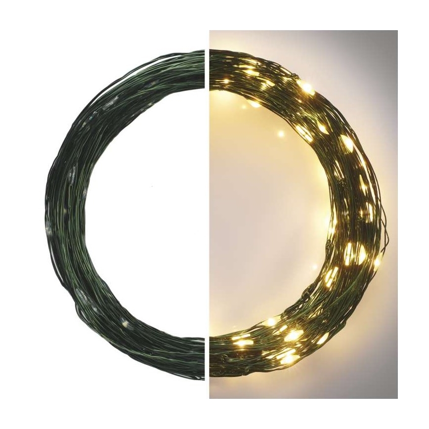 Corrente de Natal exterior LED 150xLED/20m IP44 branco quente