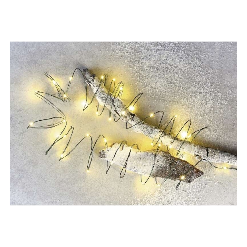Corrente de Natal exterior LED 150xLED/20m IP44 branco quente