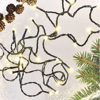 Corrente de Natal exterior LED 180xLED/23m IP44 branco quente