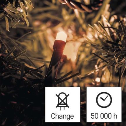 Corrente de Natal exterior LED 180xLED/23m IP44 vintage