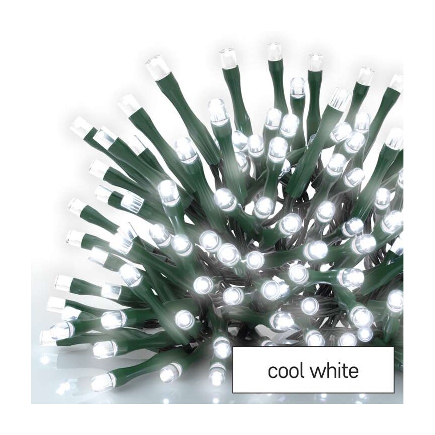 Corrente de Natal exterior LED 180xLED/8 modos 23m IP44 branco frio