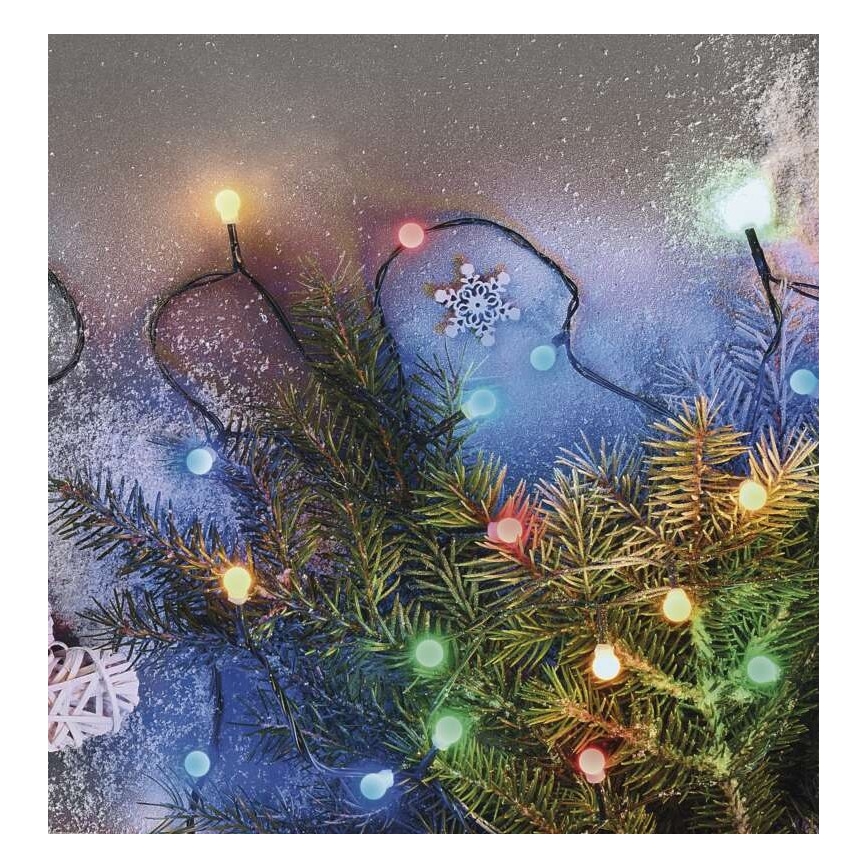 Corrente de Natal exterior LED 200xLED/8 modos 25m IP44 multicolor
