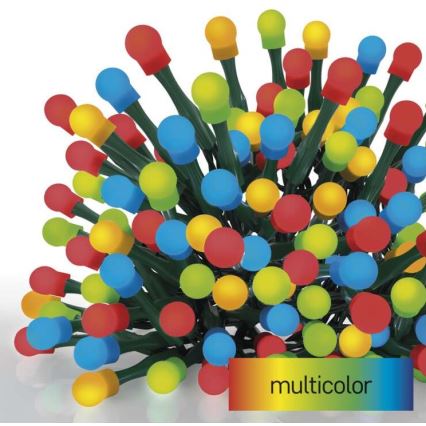 Corrente de Natal exterior LED 200xLED/8 modos 25m IP44 multicolor