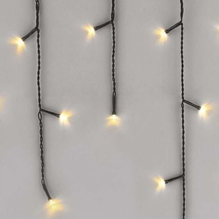 Corrente de Natal exterior LED 200xLED/8 modos 8,6m IP44 branco quente